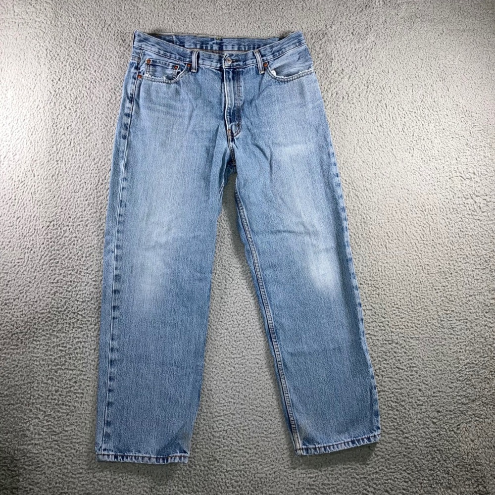 Levi 550 Relaxed Fit Jeans Men 36x30 Blue Mid Wash Skater Baggy Casual Blokecore